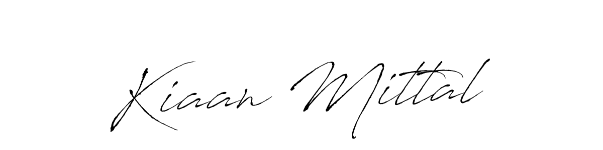 The best way (Antro_Vectra) to make a short signature is to pick only two or three words in your name. The name Kiaan Mittal include a total of six letters. For converting this name. Kiaan Mittal signature style 6 images and pictures png