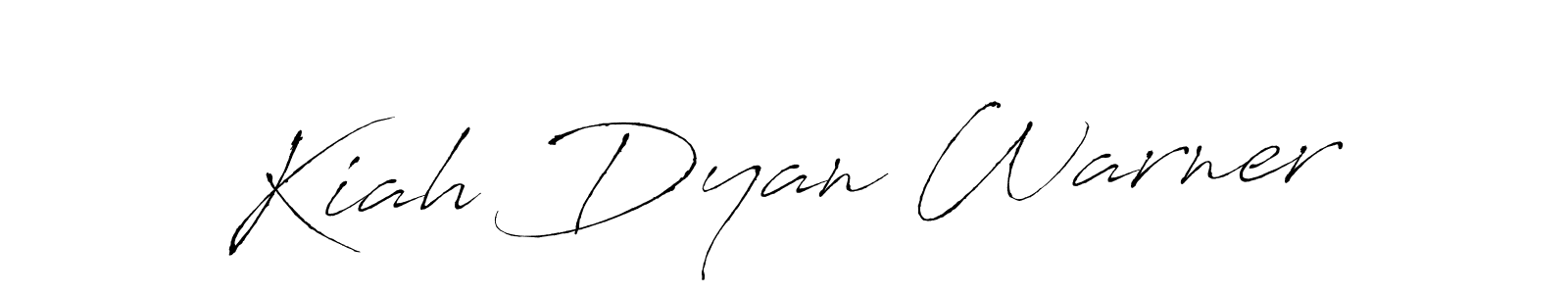 Make a beautiful signature design for name Kiah Dyan Warner. With this signature (Antro_Vectra) style, you can create a handwritten signature for free. Kiah Dyan Warner signature style 6 images and pictures png