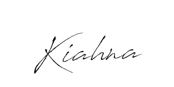 Antro_Vectra is a professional signature style that is perfect for those who want to add a touch of class to their signature. It is also a great choice for those who want to make their signature more unique. Get Kiahna name to fancy signature for free. Kiahna signature style 6 images and pictures png