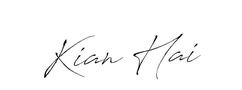 You can use this online signature creator to create a handwritten signature for the name Kian Hai. This is the best online autograph maker. Kian Hai signature style 6 images and pictures png