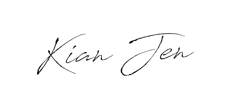 Also we have Kian Jen name is the best signature style. Create professional handwritten signature collection using Antro_Vectra autograph style. Kian Jen signature style 6 images and pictures png