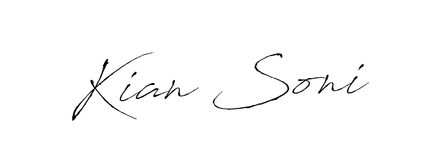Use a signature maker to create a handwritten signature online. With this signature software, you can design (Antro_Vectra) your own signature for name Kian Soni. Kian Soni signature style 6 images and pictures png