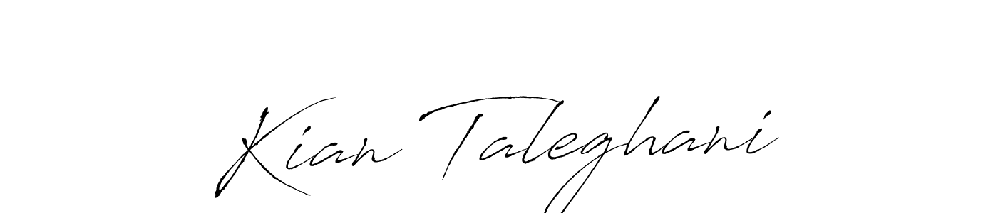 Design your own signature with our free online signature maker. With this signature software, you can create a handwritten (Antro_Vectra) signature for name Kian Taleghani. Kian Taleghani signature style 6 images and pictures png