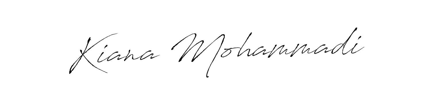 The best way (Antro_Vectra) to make a short signature is to pick only two or three words in your name. The name Kiana Mohammadi include a total of six letters. For converting this name. Kiana Mohammadi signature style 6 images and pictures png