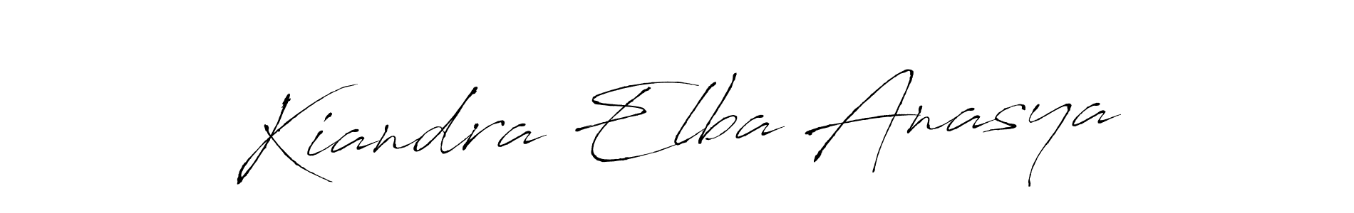 Design your own signature with our free online signature maker. With this signature software, you can create a handwritten (Antro_Vectra) signature for name Kiandra Elba Anasya. Kiandra Elba Anasya signature style 6 images and pictures png