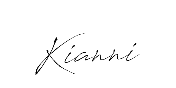 Kianni stylish signature style. Best Handwritten Sign (Antro_Vectra) for my name. Handwritten Signature Collection Ideas for my name Kianni. Kianni signature style 6 images and pictures png