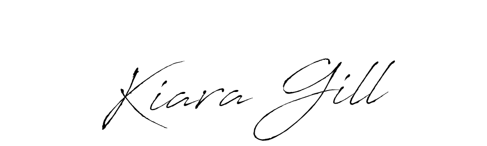 How to make Kiara Gill name signature. Use Antro_Vectra style for creating short signs online. This is the latest handwritten sign. Kiara Gill signature style 6 images and pictures png