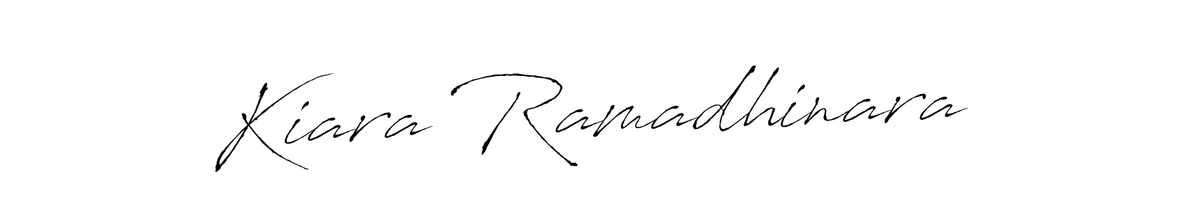 Kiara Ramadhinara stylish signature style. Best Handwritten Sign (Antro_Vectra) for my name. Handwritten Signature Collection Ideas for my name Kiara Ramadhinara. Kiara Ramadhinara signature style 6 images and pictures png