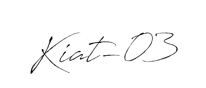 How to make Kiat-03 name signature. Use Antro_Vectra style for creating short signs online. This is the latest handwritten sign. Kiat-03 signature style 6 images and pictures png