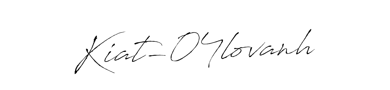 Use a signature maker to create a handwritten signature online. With this signature software, you can design (Antro_Vectra) your own signature for name Kiat-04lovanh. Kiat-04lovanh signature style 6 images and pictures png