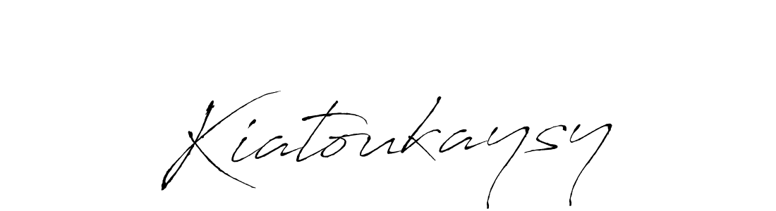 It looks lik you need a new signature style for name Kiatoukaysy. Design unique handwritten (Antro_Vectra) signature with our free signature maker in just a few clicks. Kiatoukaysy signature style 6 images and pictures png