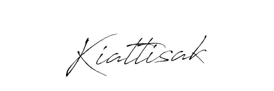 Design your own signature with our free online signature maker. With this signature software, you can create a handwritten (Antro_Vectra) signature for name Kiattisak. Kiattisak signature style 6 images and pictures png