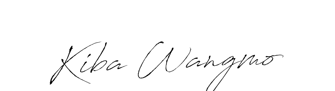 Design your own signature with our free online signature maker. With this signature software, you can create a handwritten (Antro_Vectra) signature for name Kiba Wangmo. Kiba Wangmo signature style 6 images and pictures png