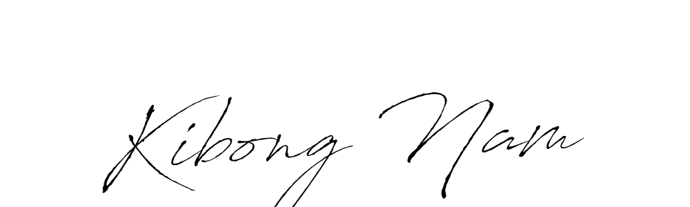 Kibong Nam stylish signature style. Best Handwritten Sign (Antro_Vectra) for my name. Handwritten Signature Collection Ideas for my name Kibong Nam. Kibong Nam signature style 6 images and pictures png