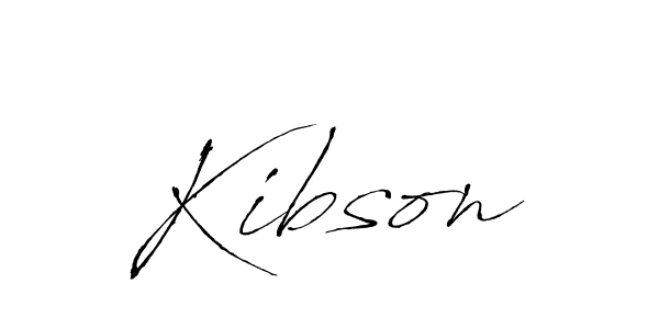 Design your own signature with our free online signature maker. With this signature software, you can create a handwritten (Antro_Vectra) signature for name Kibson. Kibson signature style 6 images and pictures png