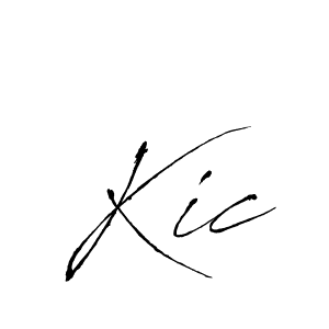 Design your own signature with our free online signature maker. With this signature software, you can create a handwritten (Antro_Vectra) signature for name Kic. Kic signature style 6 images and pictures png