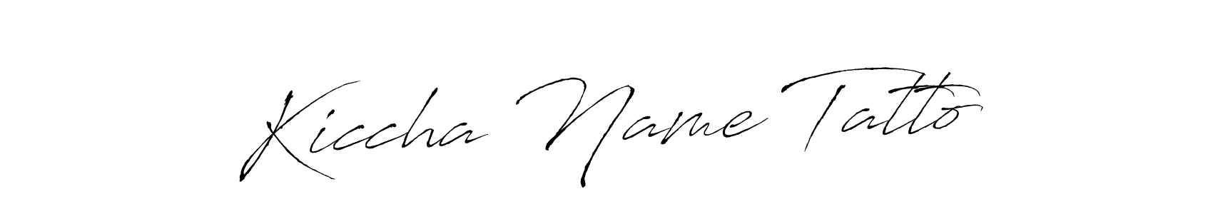 How to make Kiccha Name Tatto signature? Antro_Vectra is a professional autograph style. Create handwritten signature for Kiccha Name Tatto name. Kiccha Name Tatto signature style 6 images and pictures png
