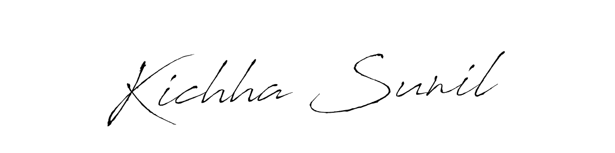 You can use this online signature creator to create a handwritten signature for the name Kichha Sunil. This is the best online autograph maker. Kichha Sunil signature style 6 images and pictures png