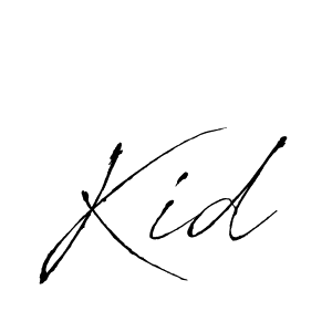 How to Draw Kid signature style? Antro_Vectra is a latest design signature styles for name Kid. Kid signature style 6 images and pictures png