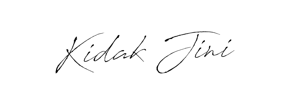Design your own signature with our free online signature maker. With this signature software, you can create a handwritten (Antro_Vectra) signature for name Kidak Jini. Kidak Jini signature style 6 images and pictures png