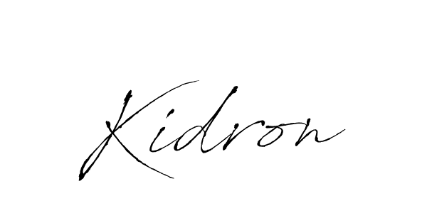 Also we have Kidron name is the best signature style. Create professional handwritten signature collection using Antro_Vectra autograph style. Kidron signature style 6 images and pictures png