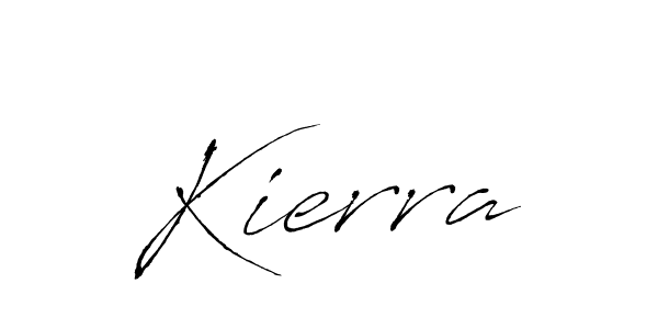 Kierra stylish signature style. Best Handwritten Sign (Antro_Vectra) for my name. Handwritten Signature Collection Ideas for my name Kierra. Kierra signature style 6 images and pictures png