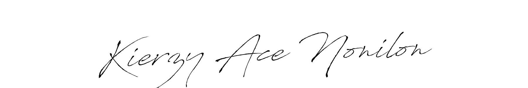 Create a beautiful signature design for name Kierzy Ace Nonilon. With this signature (Antro_Vectra) fonts, you can make a handwritten signature for free. Kierzy Ace Nonilon signature style 6 images and pictures png