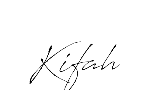 Create a beautiful signature design for name Kifah. With this signature (Antro_Vectra) fonts, you can make a handwritten signature for free. Kifah signature style 6 images and pictures png