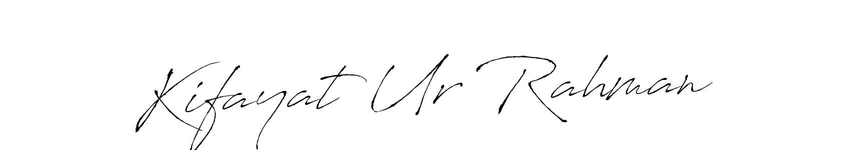 Make a beautiful signature design for name Kifayat Ur Rahman. With this signature (Antro_Vectra) style, you can create a handwritten signature for free. Kifayat Ur Rahman signature style 6 images and pictures png