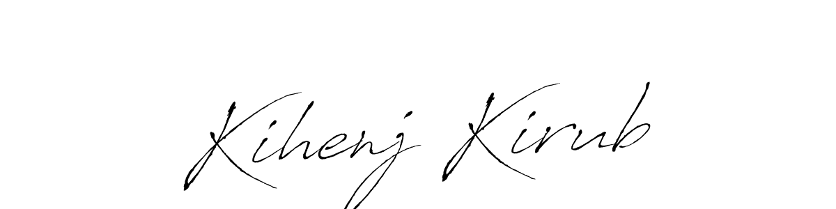 Use a signature maker to create a handwritten signature online. With this signature software, you can design (Antro_Vectra) your own signature for name Kihenj Kirub. Kihenj Kirub signature style 6 images and pictures png