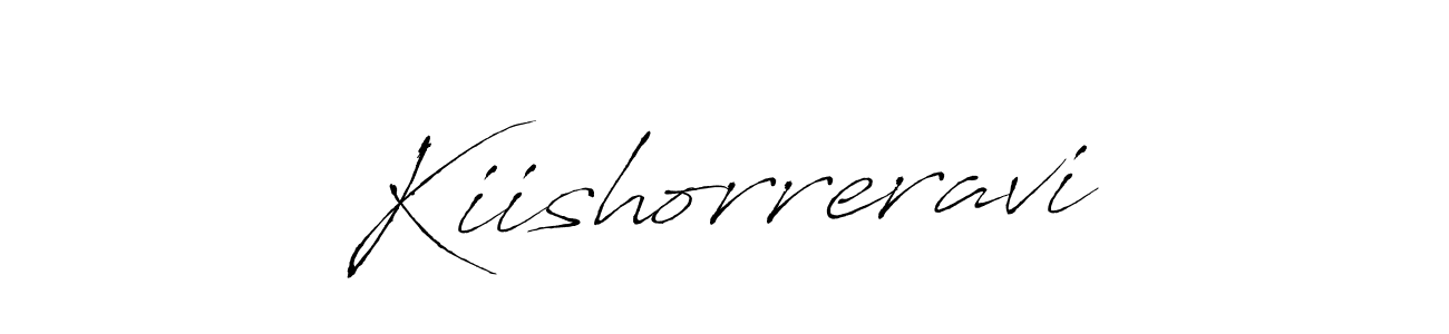 Make a short Kiishorreravi signature style. Manage your documents anywhere anytime using Antro_Vectra. Create and add eSignatures, submit forms, share and send files easily. Kiishorreravi signature style 6 images and pictures png