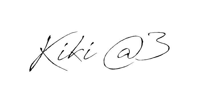 You should practise on your own different ways (Antro_Vectra) to write your name (Kiki @3) in signature. don't let someone else do it for you. Kiki @3 signature style 6 images and pictures png