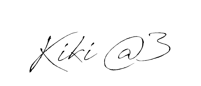 if you are searching for the best signature style for your name Kiki @3. so please give up your signature search. here we have designed multiple signature styles  using Antro_Vectra. Kiki @3 signature style 6 images and pictures png