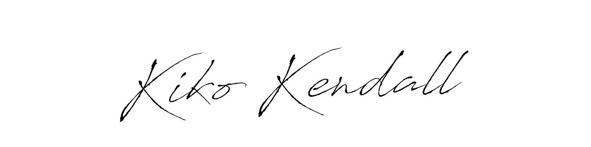 Use a signature maker to create a handwritten signature online. With this signature software, you can design (Antro_Vectra) your own signature for name Kiko Kendall. Kiko Kendall signature style 6 images and pictures png