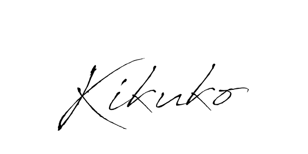 Use a signature maker to create a handwritten signature online. With this signature software, you can design (Antro_Vectra) your own signature for name Kikuko. Kikuko signature style 6 images and pictures png