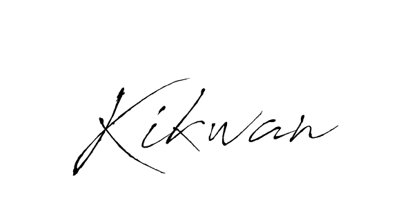 Also we have Kikwan name is the best signature style. Create professional handwritten signature collection using Antro_Vectra autograph style. Kikwan signature style 6 images and pictures png