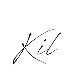 You should practise on your own different ways (Antro_Vectra) to write your name (Kil) in signature. don't let someone else do it for you. Kil signature style 6 images and pictures png