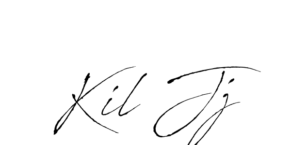 How to make Kil Jj name signature. Use Antro_Vectra style for creating short signs online. This is the latest handwritten sign. Kil Jj signature style 6 images and pictures png
