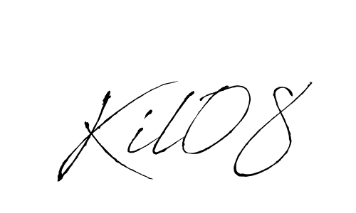 How to make Kil08 name signature. Use Antro_Vectra style for creating short signs online. This is the latest handwritten sign. Kil08 signature style 6 images and pictures png