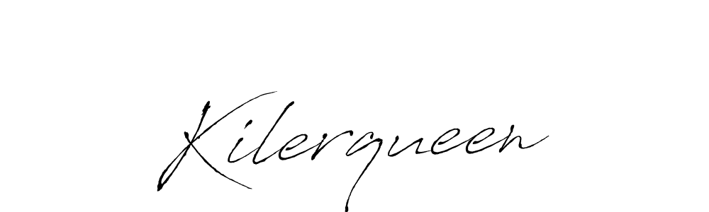 Antro_Vectra is a professional signature style that is perfect for those who want to add a touch of class to their signature. It is also a great choice for those who want to make their signature more unique. Get Kilerqueen name to fancy signature for free. Kilerqueen signature style 6 images and pictures png