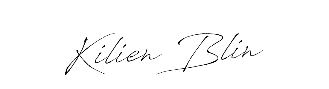 Design your own signature with our free online signature maker. With this signature software, you can create a handwritten (Antro_Vectra) signature for name Kilien Blin. Kilien Blin signature style 6 images and pictures png