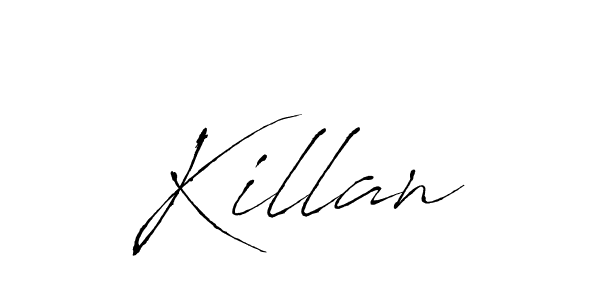 You should practise on your own different ways (Antro_Vectra) to write your name (Killan) in signature. don't let someone else do it for you. Killan signature style 6 images and pictures png