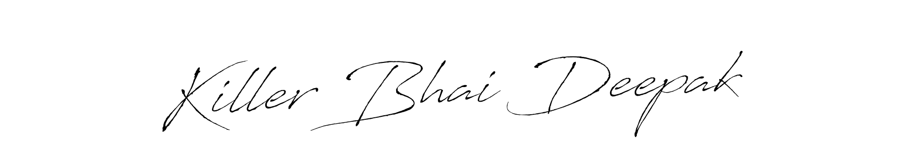 Also You can easily find your signature by using the search form. We will create Killer Bhai Deepak name handwritten signature images for you free of cost using Antro_Vectra sign style. Killer Bhai Deepak signature style 6 images and pictures png