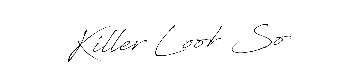 Make a short Killer Look So signature style. Manage your documents anywhere anytime using Antro_Vectra. Create and add eSignatures, submit forms, share and send files easily. Killer Look So signature style 6 images and pictures png