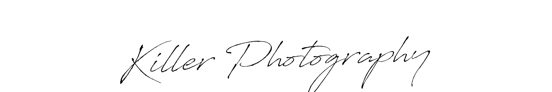 Make a beautiful signature design for name Killer Photography. With this signature (Antro_Vectra) style, you can create a handwritten signature for free. Killer Photography signature style 6 images and pictures png