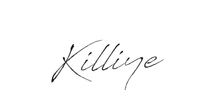 Use a signature maker to create a handwritten signature online. With this signature software, you can design (Antro_Vectra) your own signature for name Killiye. Killiye signature style 6 images and pictures png