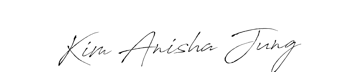 Also You can easily find your signature by using the search form. We will create Kim Anisha Jung name handwritten signature images for you free of cost using Antro_Vectra sign style. Kim Anisha Jung signature style 6 images and pictures png