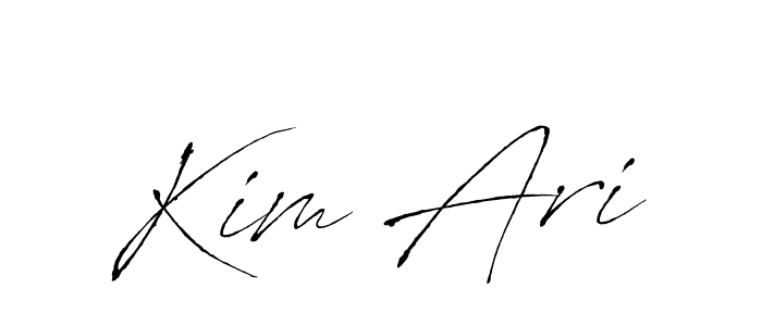 How to make Kim Ari name signature. Use Antro_Vectra style for creating short signs online. This is the latest handwritten sign. Kim Ari signature style 6 images and pictures png