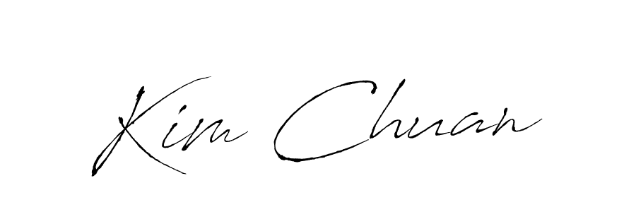 Use a signature maker to create a handwritten signature online. With this signature software, you can design (Antro_Vectra) your own signature for name Kim Chuan. Kim Chuan signature style 6 images and pictures png