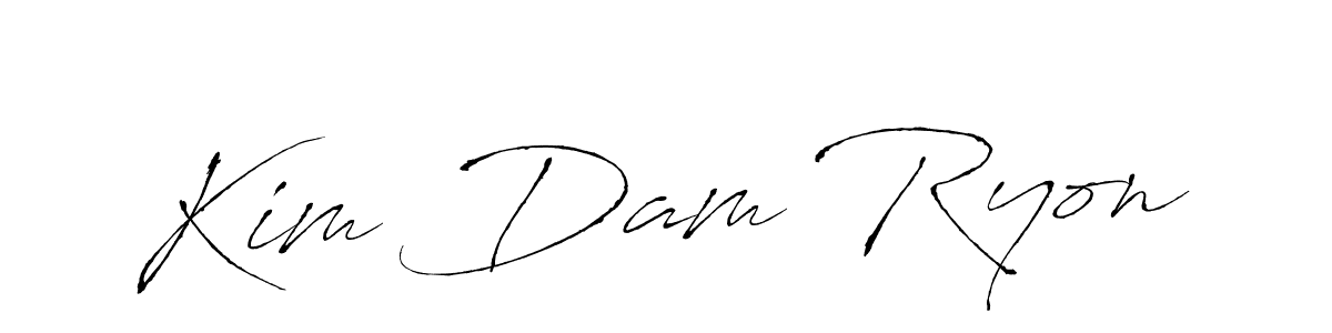 Kim Dam Ryon stylish signature style. Best Handwritten Sign (Antro_Vectra) for my name. Handwritten Signature Collection Ideas for my name Kim Dam Ryon. Kim Dam Ryon signature style 6 images and pictures png